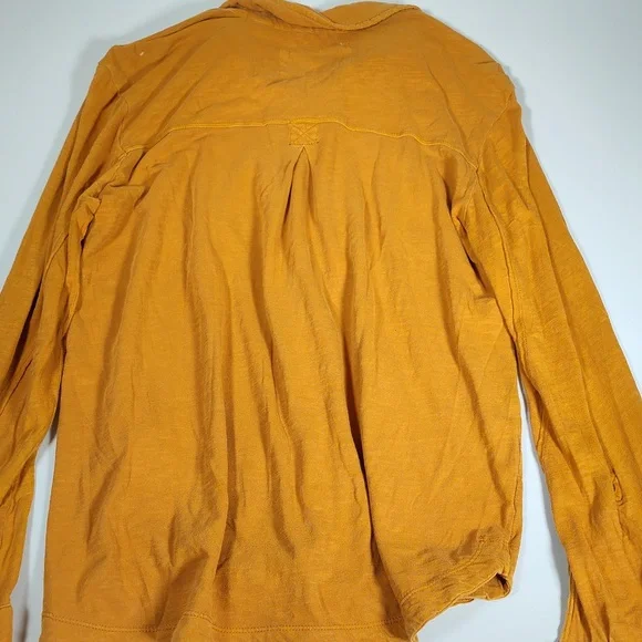 Anthropologie Maeve Leanne button down yellow shirt S - Picture 5 of 13